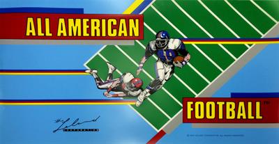 All American Football - Arcade - Marquee Image