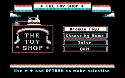 The Toy Shop - Screenshot - Game Select Image