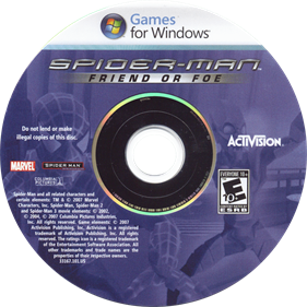 Spider-Man: Friend or Foe - Disc Image