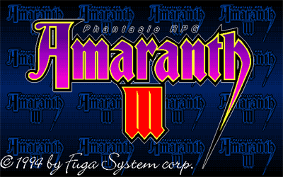 Amaranth III - Screenshot - Game Title Image