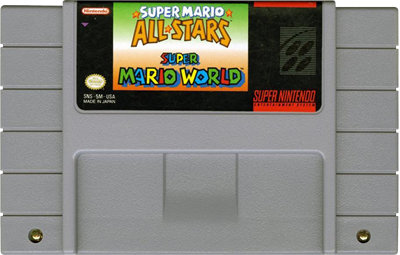 Super Mario All-Stars / Super Mario World - Cart - Front Image