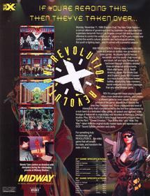 Revolution X - Advertisement Flyer - Back