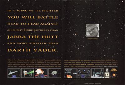 Star Wars: X-Wing vs. TIE Fighter - Advertisement Flyer - Front Image