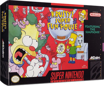 Krusty's Super Fun House - Box - 3D Image