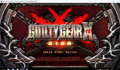 GUILTY GEAR Xrd SIGN - Screenshot - Game Title Image