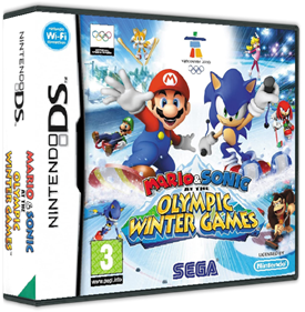 Mario & Sonic at the Olympic Winter Games - Box - 3D Image