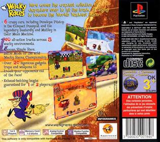 Wacky Races - Box - Back Image