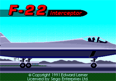 F-22 Interceptor: Advanced Tactical Fighter - Screenshot - Game Title Image