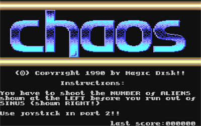 Chaos - Screenshot - Game Title Image