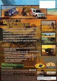 Dakar 2: The World's Ultimate Rally - Box - Back Image