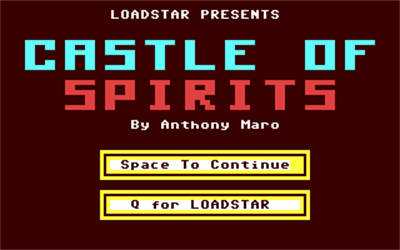 Castle of Spirits - Screenshot - Game Title Image