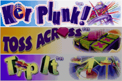 3 Game Pack!: Ker Plunk! / Toss Across / Tip It - Screenshot - Game Title Image