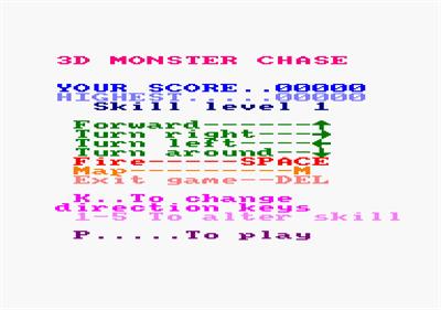 3D Monster Chase - Screenshot - Game Select Image