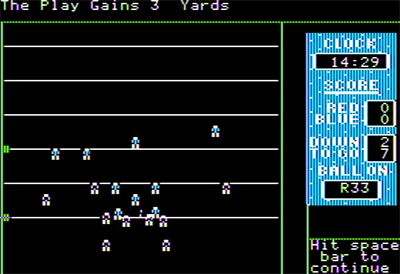 Joe Theismann's Pro Football - Screenshot - Gameplay Image