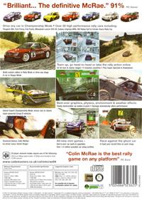 Colin McRae Rally 04 - Box - Back Image