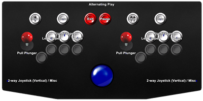 Video Pinball - Arcade - Controls Information Image