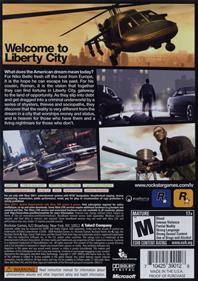 Grand Theft Auto IV - Box - Back