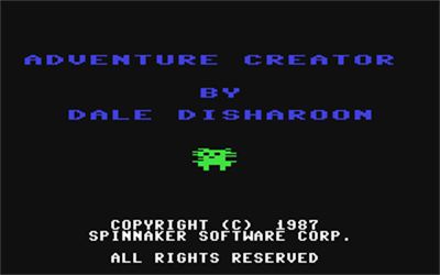 Adventure Creator - Screenshot - Game Title Image
