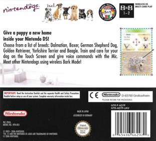 Nintendogs: Dalmatian & Friends - Box - Back Image