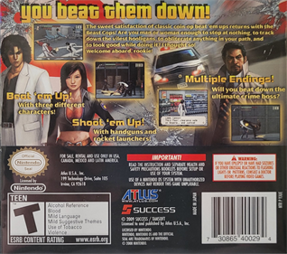 Tokyo Beat Down - Box - Back Image