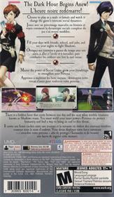 Shin Megami Tensei: Persona 3 Portable - Box - Back Image