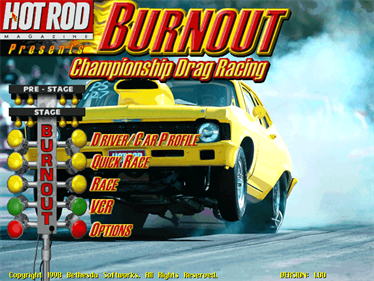Burnout: Championship Drag Racing - Screenshot - Game Title Image