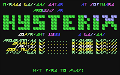 Hysterix - Screenshot - Game Title Image