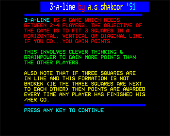 3-A-Line - Screenshot - Game Title Image