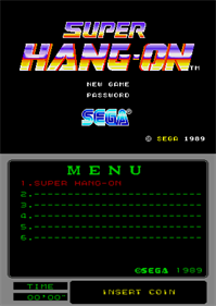 Super Hang-On (Mega-Tech) - Screenshot - Game Title Image