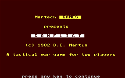 Conflict - Screenshot - Game Title Image