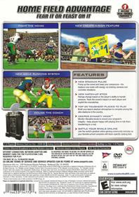 NCAA Football 2005 - Box - Back Image