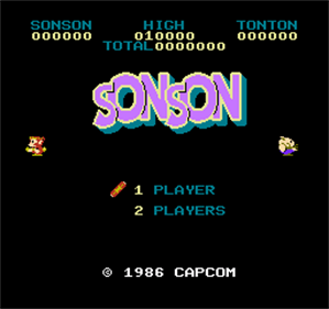 SonSon - Screenshot - Game Title Image