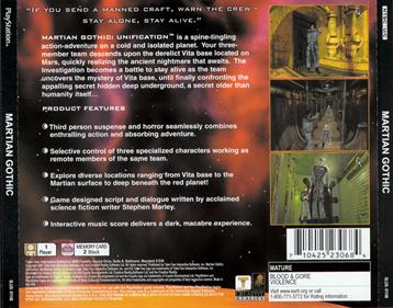 Martian Gothic: Unification - Box - Back Image