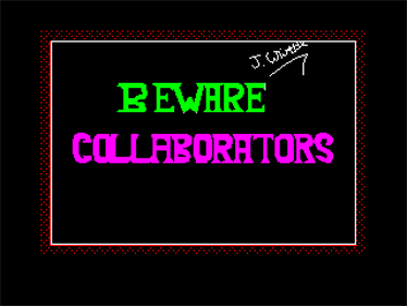 Beware Collaborators - Screenshot - Game Title Image