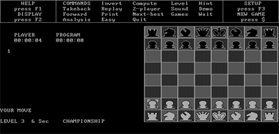 Psion Chess - Screenshot - Gameplay Image