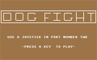 Dog Fight (Ellis Horwood) - Screenshot - Game Title Image