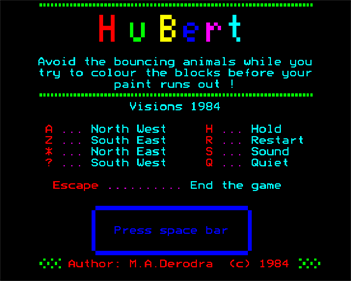 HuBert - Screenshot - Game Title Image