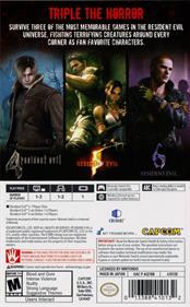 Resident Evil: Triple Pack - Box - Back Image