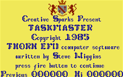 Taskmaster - Screenshot - Game Title Image