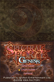 Spectral Force: Genesis - Screenshot - Game Title Image