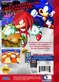 Sonic & Knuckles / Sonic the Hedgehog 3 - Fanart - Box - Back Image