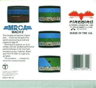 MRCA Mach 2 Combat Flight Simulator - Box - Back Image
