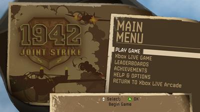 1942: Joint Strike - Screenshot - Game Select Image