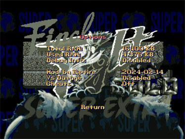 Final Fight GOLD: Super Extra - Screenshot - Game Select Image