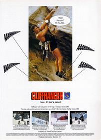 Cliffhanger - Advertisement Flyer - Front Image