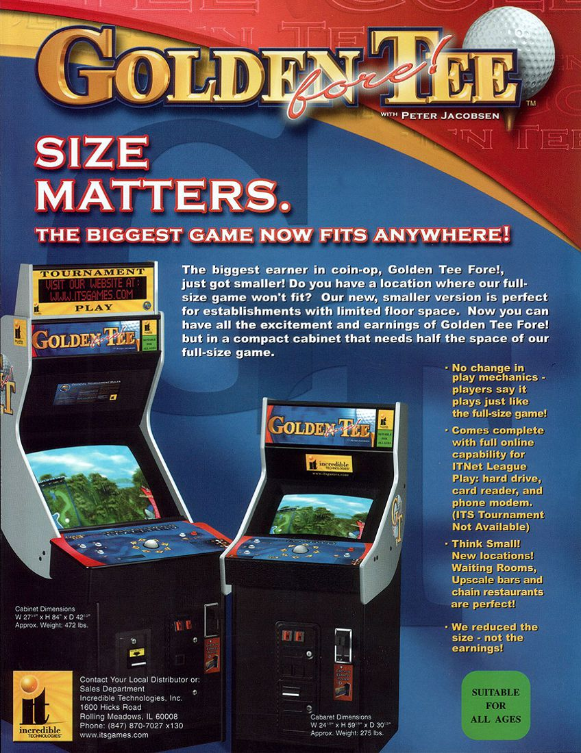 Golden Tee Fore! Details LaunchBox Games Database