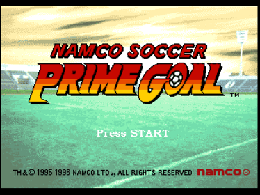 Namco Soccer Prime Goal - Screenshot - Game Title