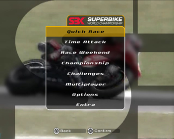 SBK: Superbike World Championship - Screenshot - Game Select