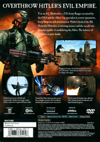 Return to Castle Wolfenstein: Operation Resurrection - Box - Back