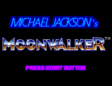 Michael Jackson's Moonwalker - Screenshot - Game Title Image